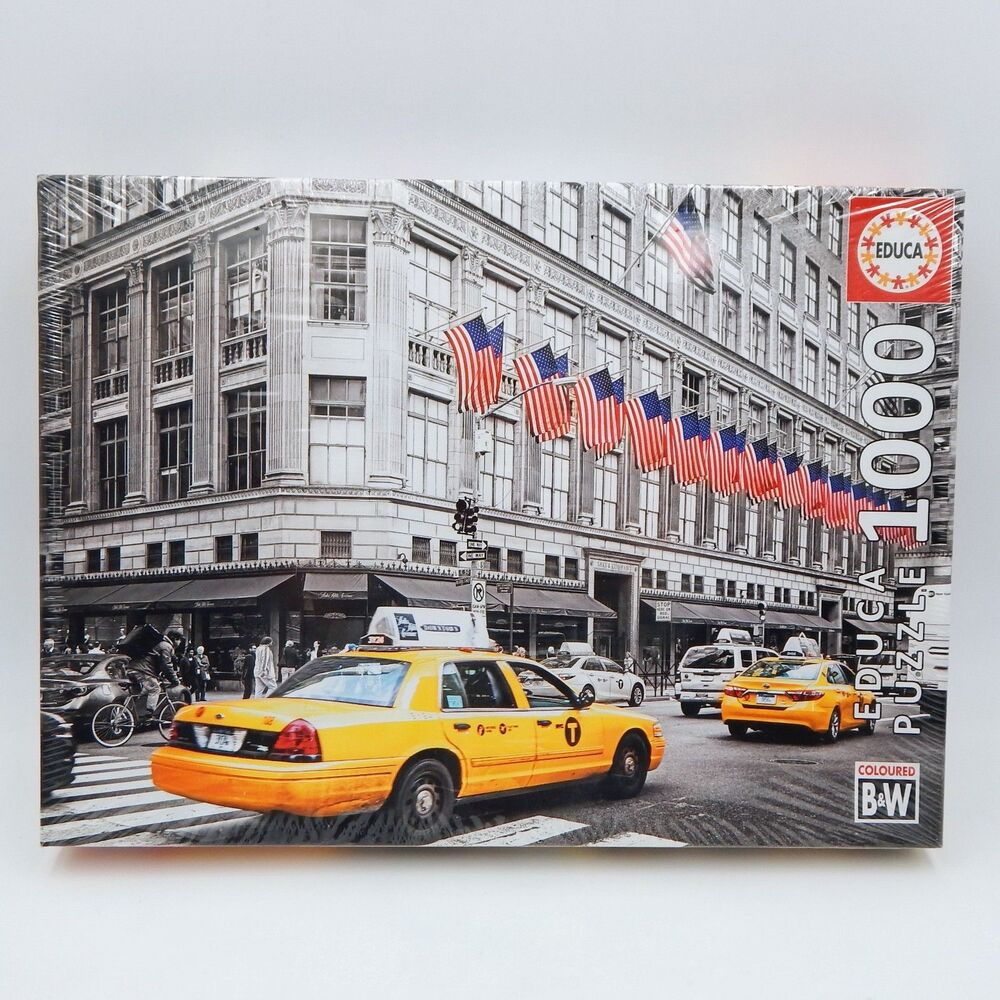 Educa Fifth Avenue NY 1000 PC Puzzle Coloured BW Sealed Saks 17779